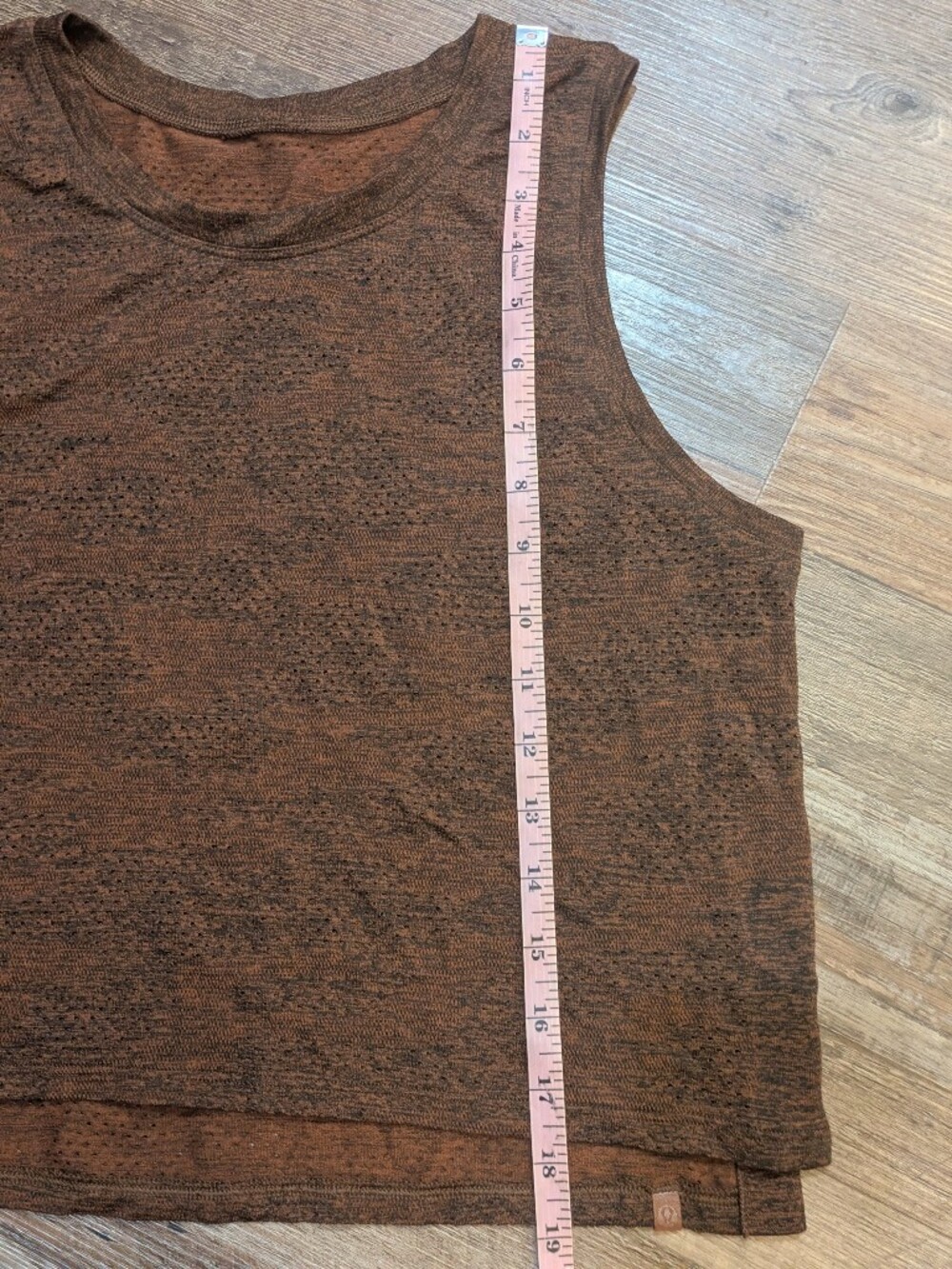 Lululemon Train to Be Tank Camo Dot Camo Dark Terracotta/Black Sz 6 - Picture 13 of 13